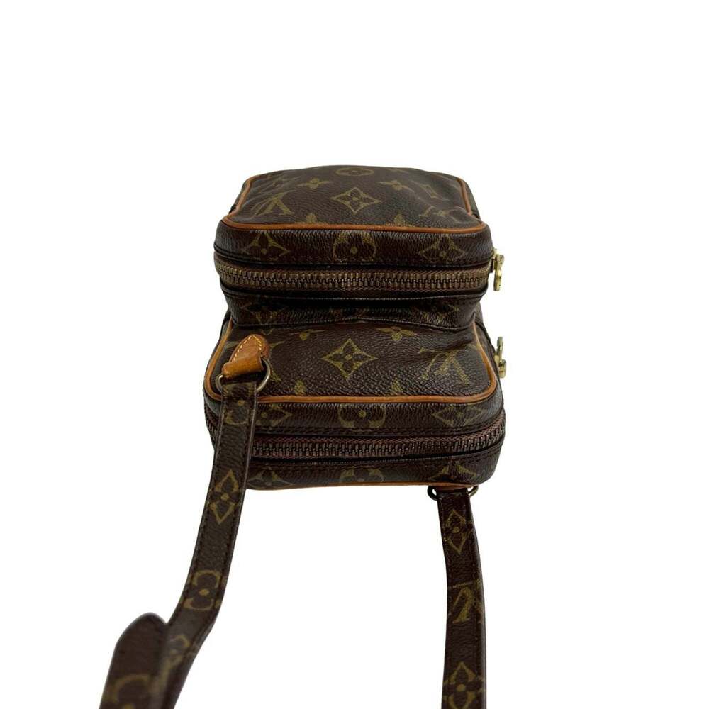 LOUIS VUITTON Authentic Brown Monogram Leather Pochette Shoulder Bag - Picture 4 of 10